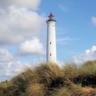 Weißer Leuchtturm in Dänemark