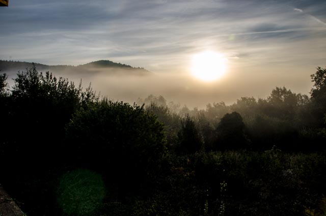 weißer Nebel wunderbar