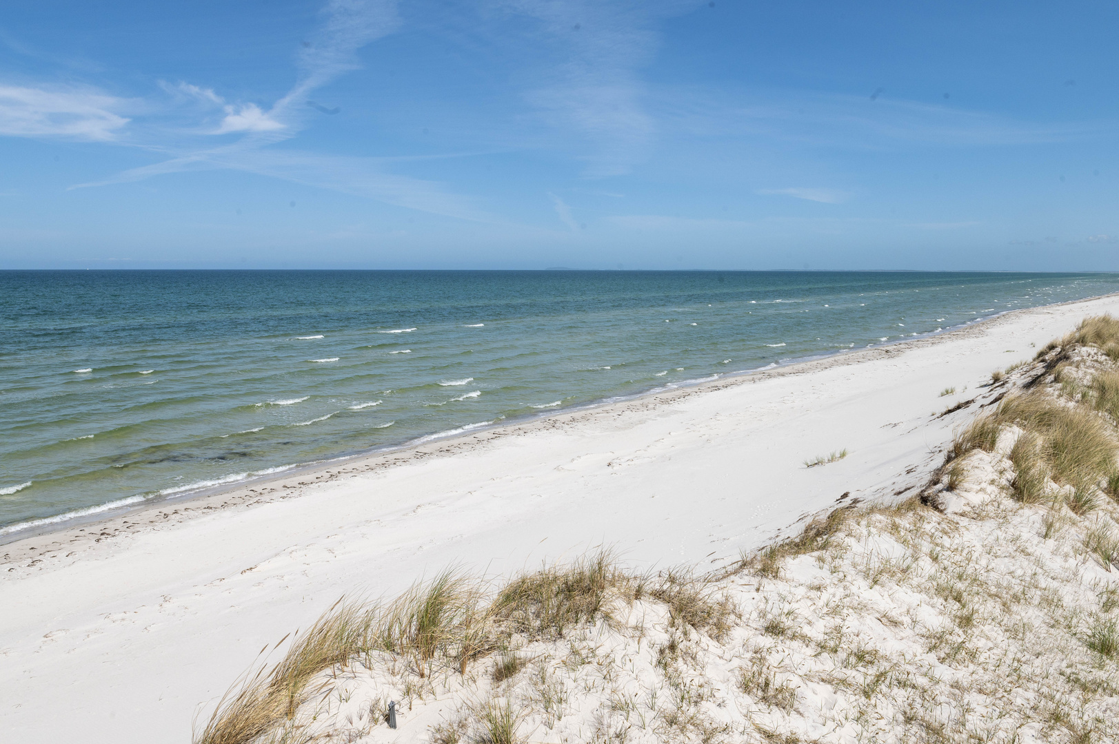 Weißer Strand an der Ostsee