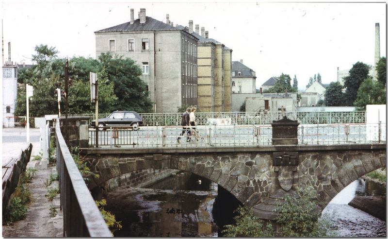 Weisseritzbrücke Löbtau im Jahre 1976 / Linke Seite