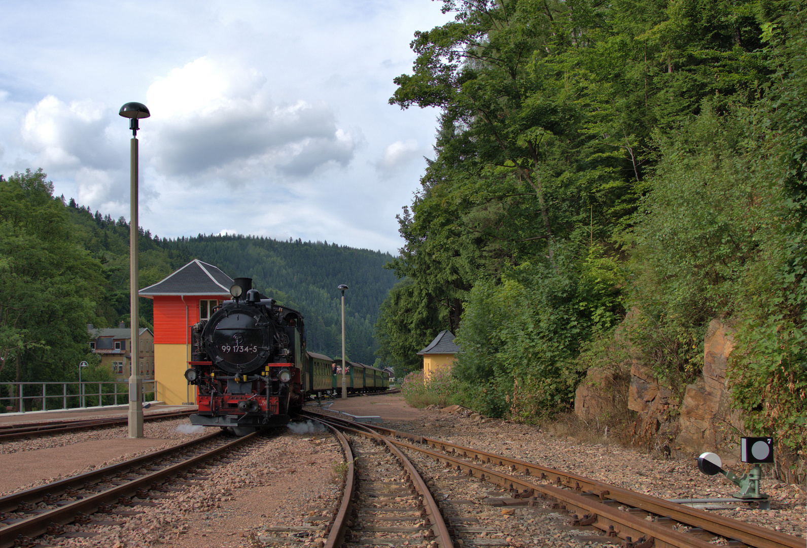 Weißeritztalbahn in Kipsdorf