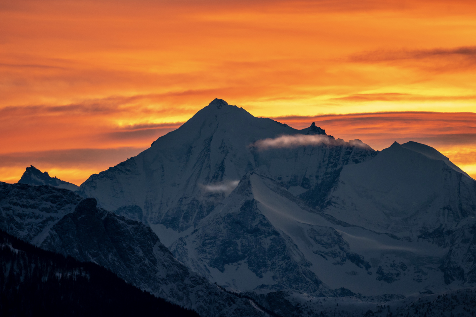 Weisshorn - blaue Stunde