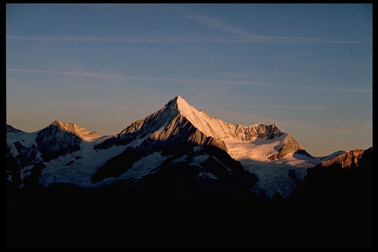 Weisshorn in der Morgendämmerung