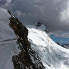 Weisshorn in Wolken