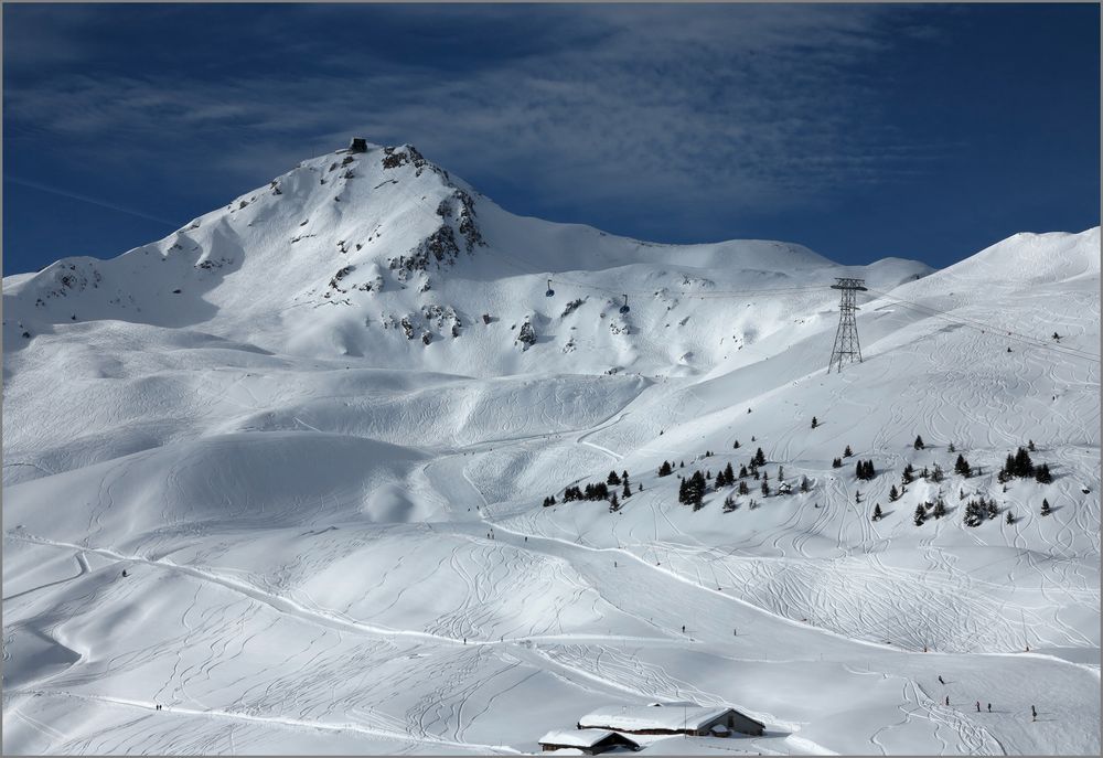 Weisshorn, knapp 2 Tage nach 1 m Neuschnee ...