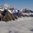 Weisshornvariante mit "Bodennebel" und ich werde mich angesichts des herrlichen Regens ...