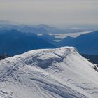 Weissmies mit Blick auf den Lago di Varese und den Laggo Maggiore