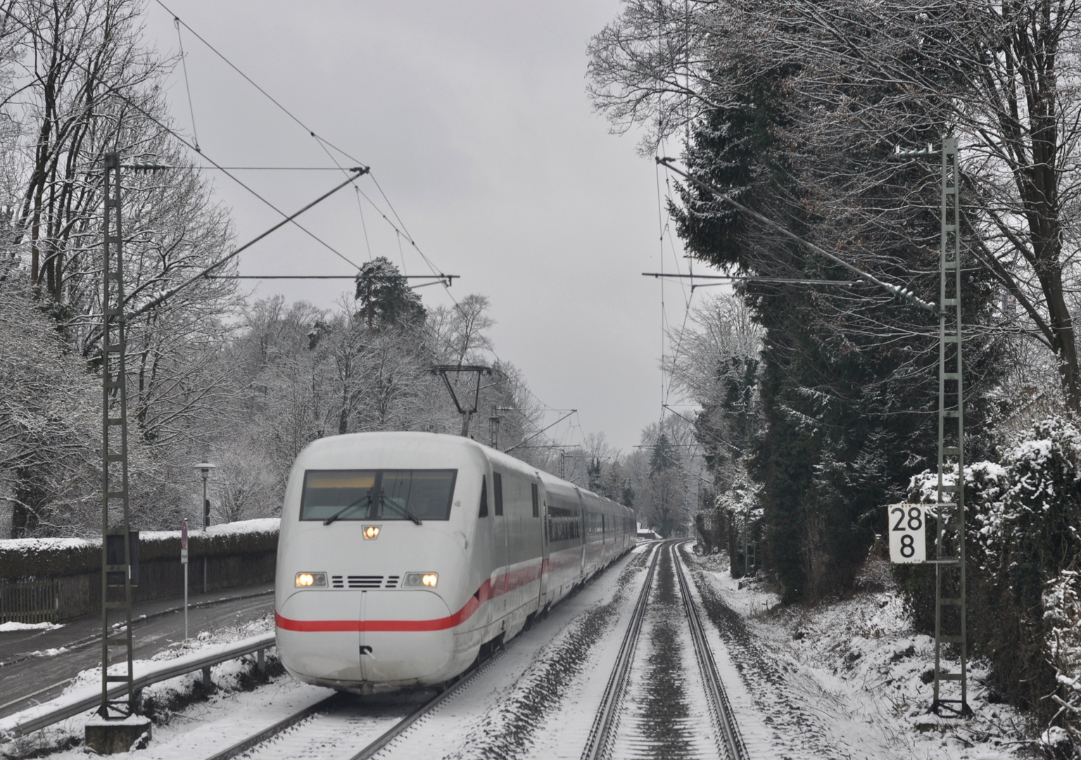 Weißwurst im Schnee