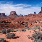 Weit in der Wüste des Monument Valley, Navajo Country, UT