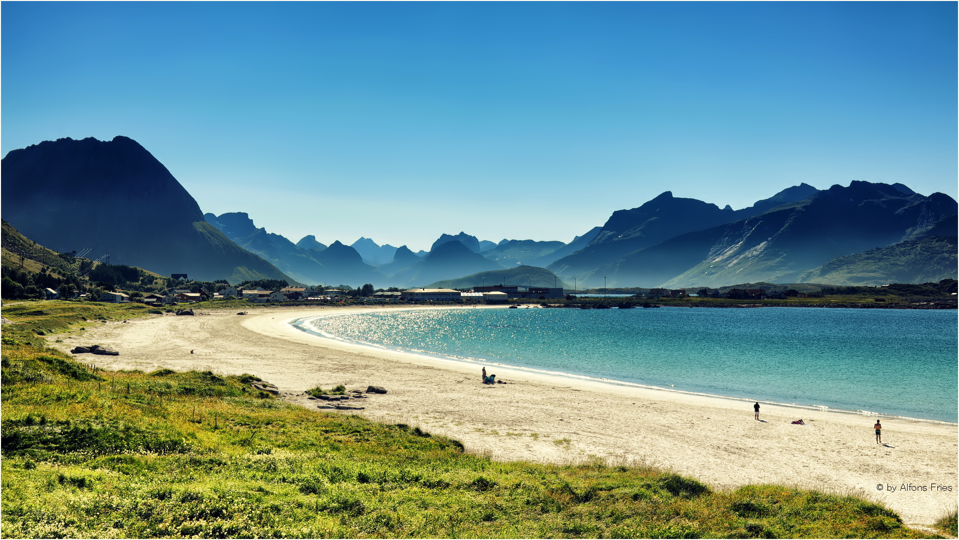 Weit oberhalb des Polarkreisen, auf den Lofoten, ...