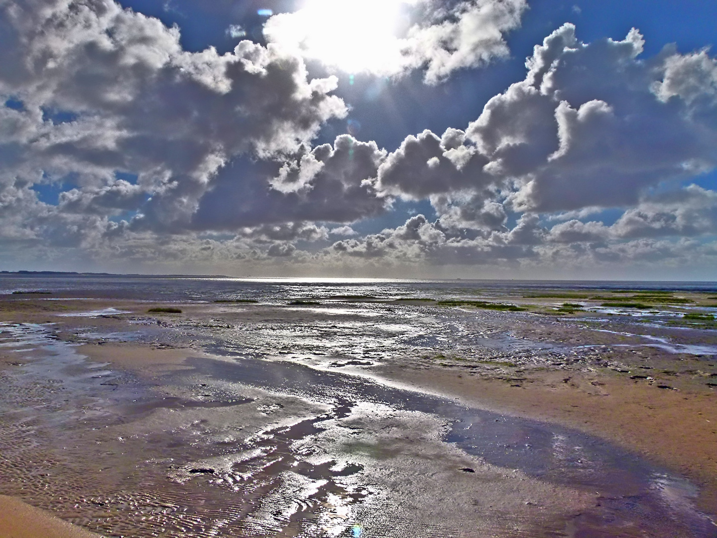 Weit reicht der Blick übers Wattenmeer