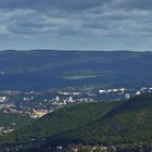 Weitblick auf Usti nad Labem vom Varhost, einem der rechtselbischen...