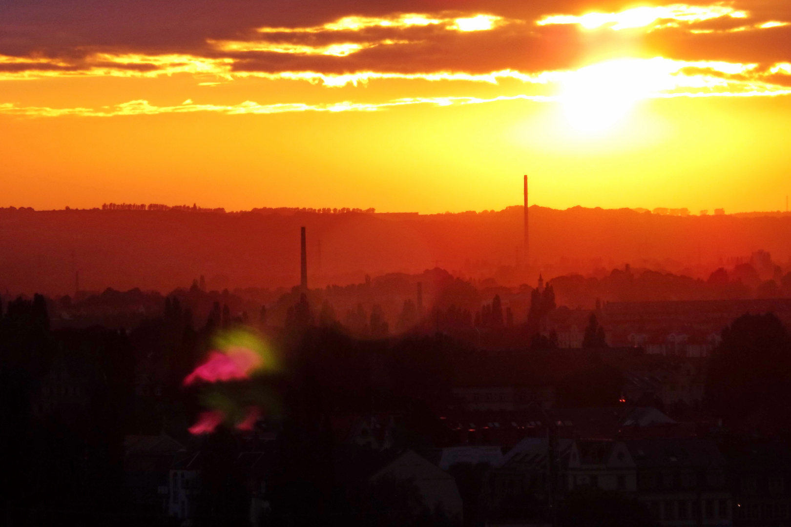 Weitblick mit Brennpunkt am Horizont