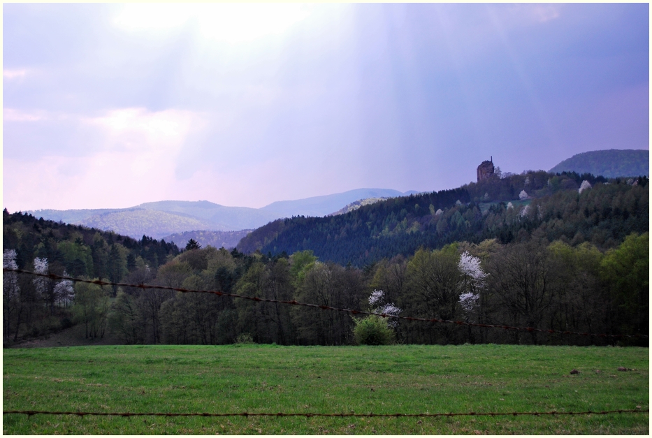 Weitblick mit Stacheldraht