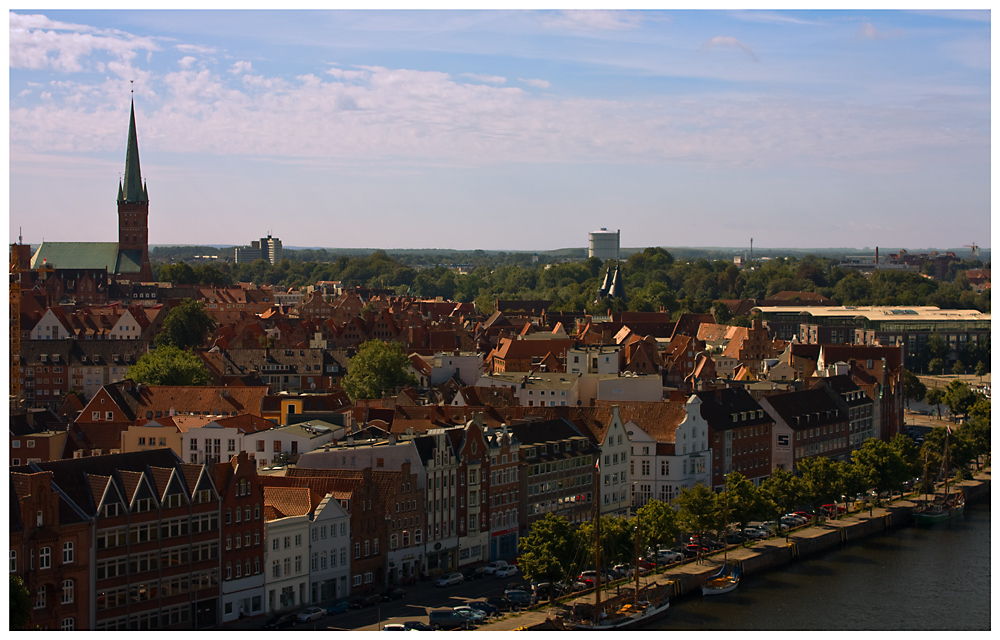 Weitblick über Lübeck