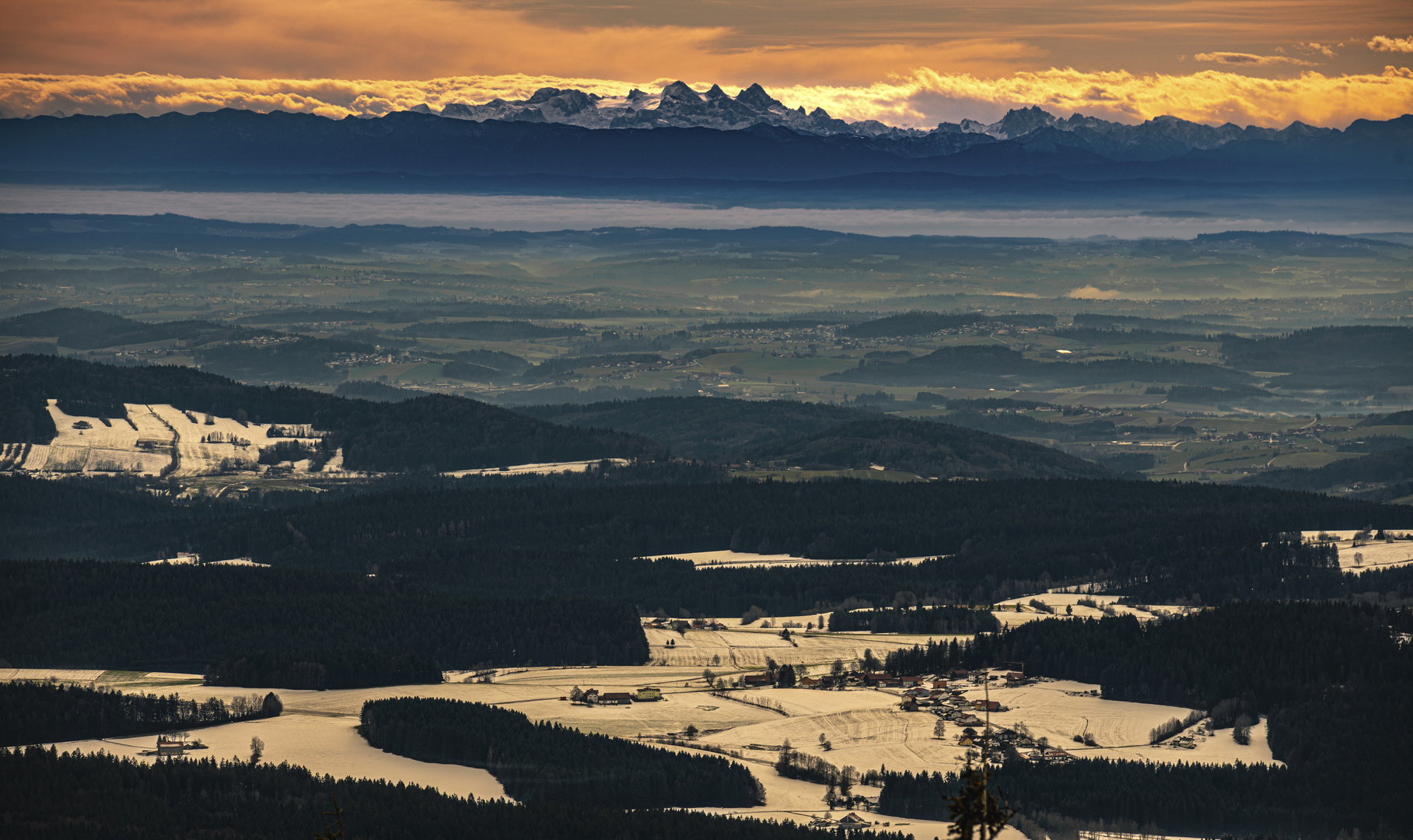 Weitblick .... vom Bayerwald bis zu den Alpen