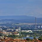 Weitblick von der rechten Elbseite in den Weinbergen bis nach Böhmen...