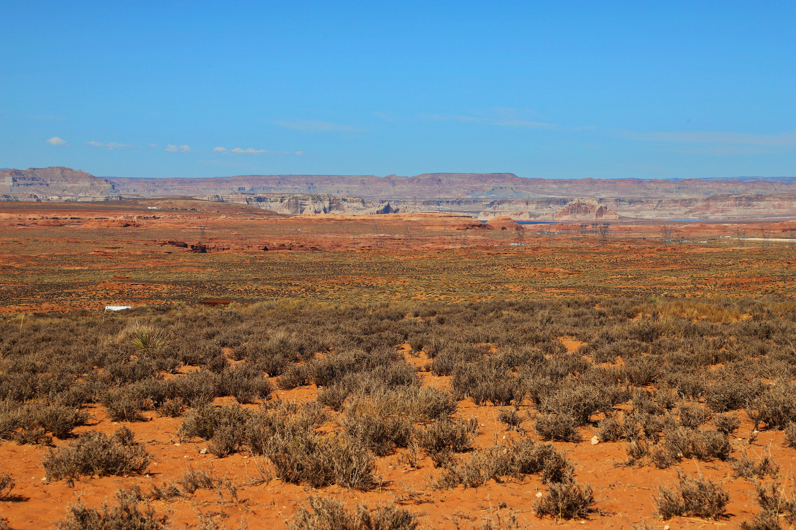 Weite - Rückblick zum Glen Canyon National Recreation Area