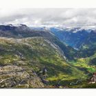 Weite Sicht auf den Geiranger Fjord