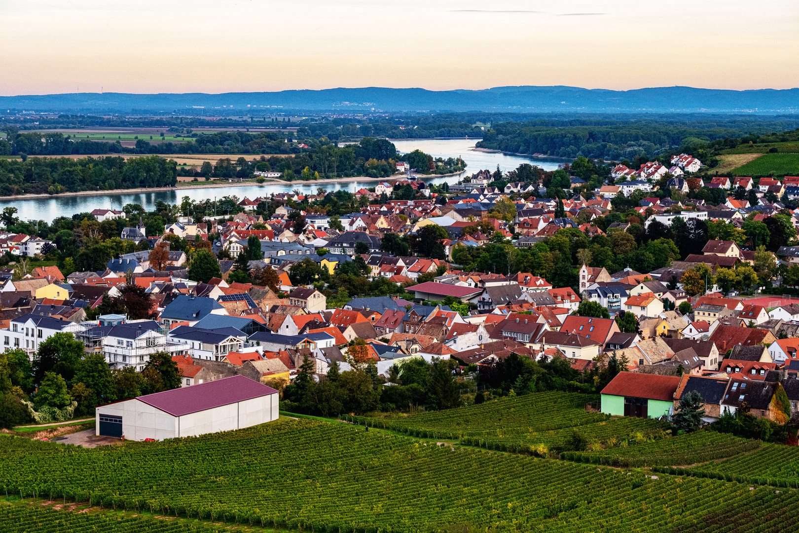 Weite Sicht bis in den Odenwald