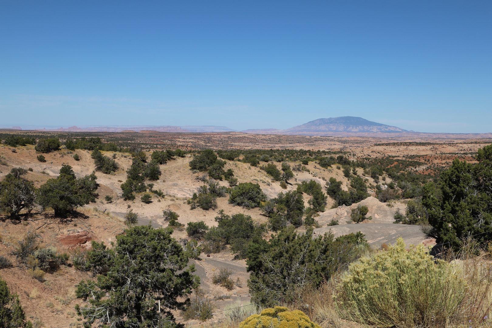 Weite Sicht mit dem Navajo Mountain....