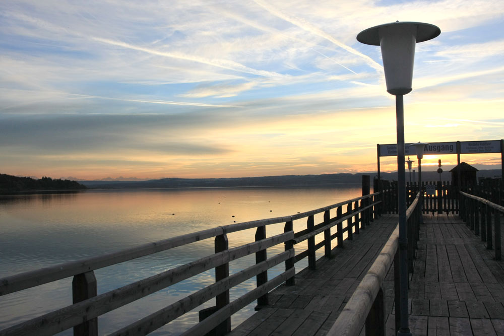 WEITER BLICK AUF DIE ALPEN VOM AMMERSEE