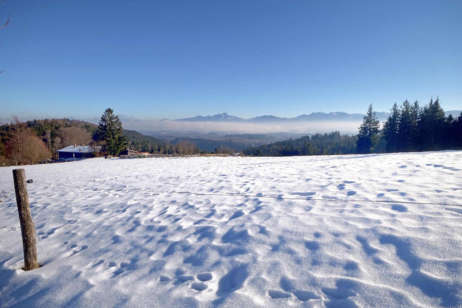 Weiter Blick vom Auerberg