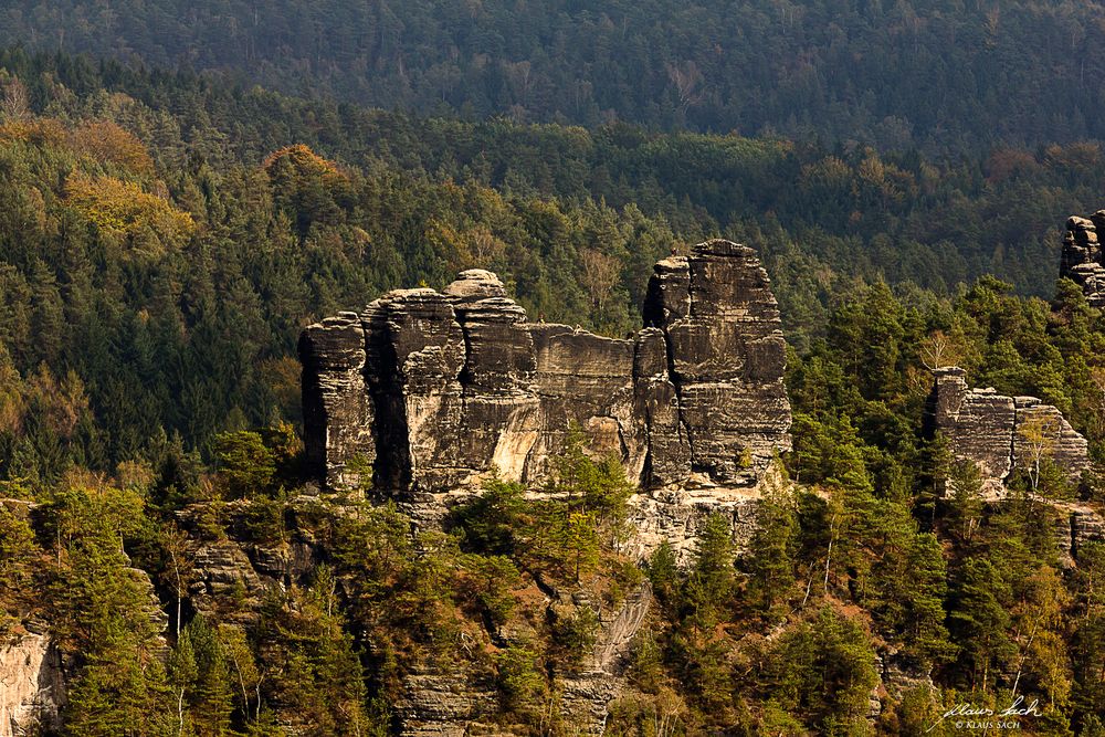 weiter Blick von der Bastei ...