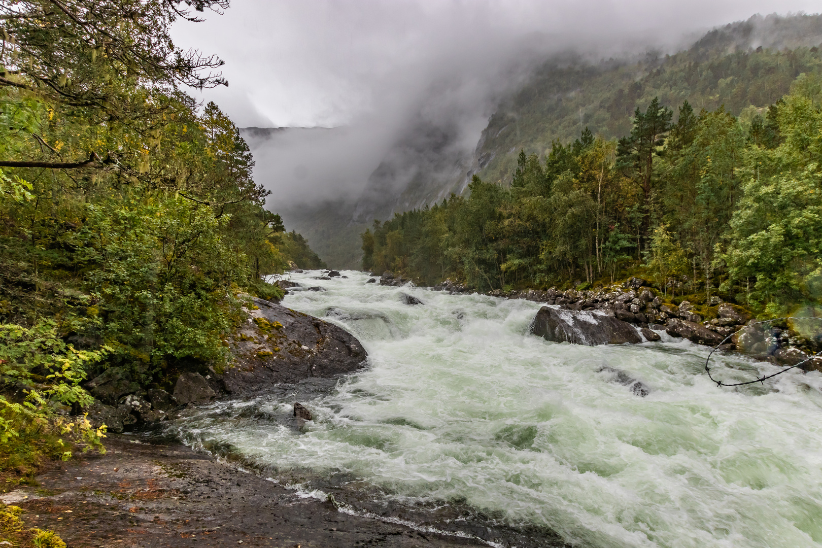 Weiter flussaufwärts Richtung Nyastalfossen