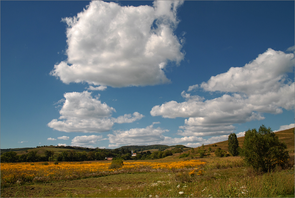 Weiter Himmel in Transilvanien