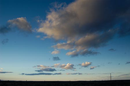 Weiter Himmel über dem Northern Cape, Südafrika