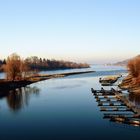 weiter Rheinblick.stromabwärts Ende Dezember...