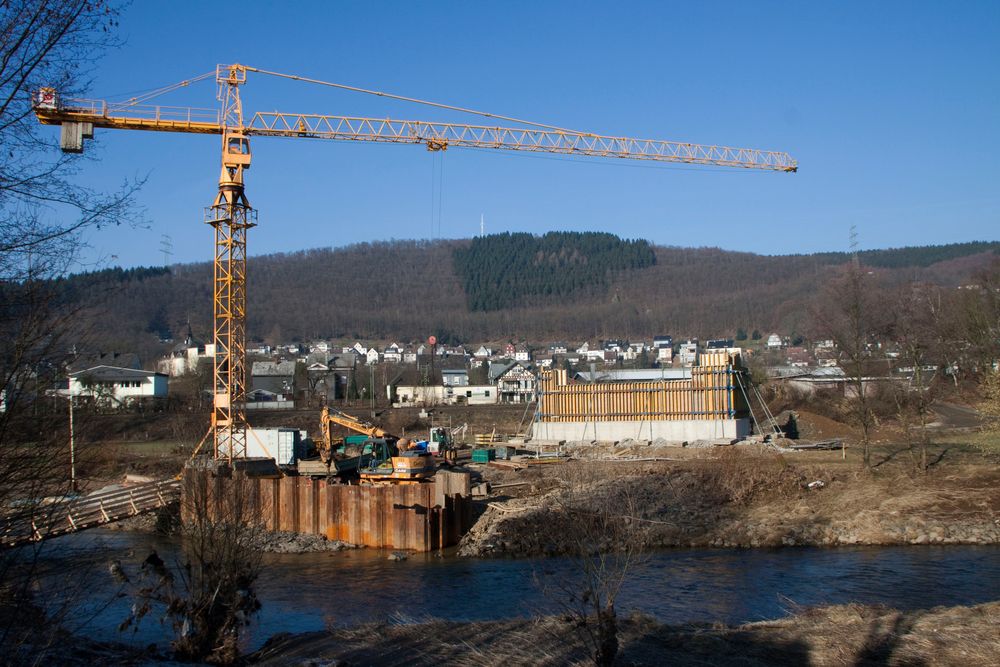 Weiterbau der HTS in Siegen Niederschelden Foto & Bild deutschland