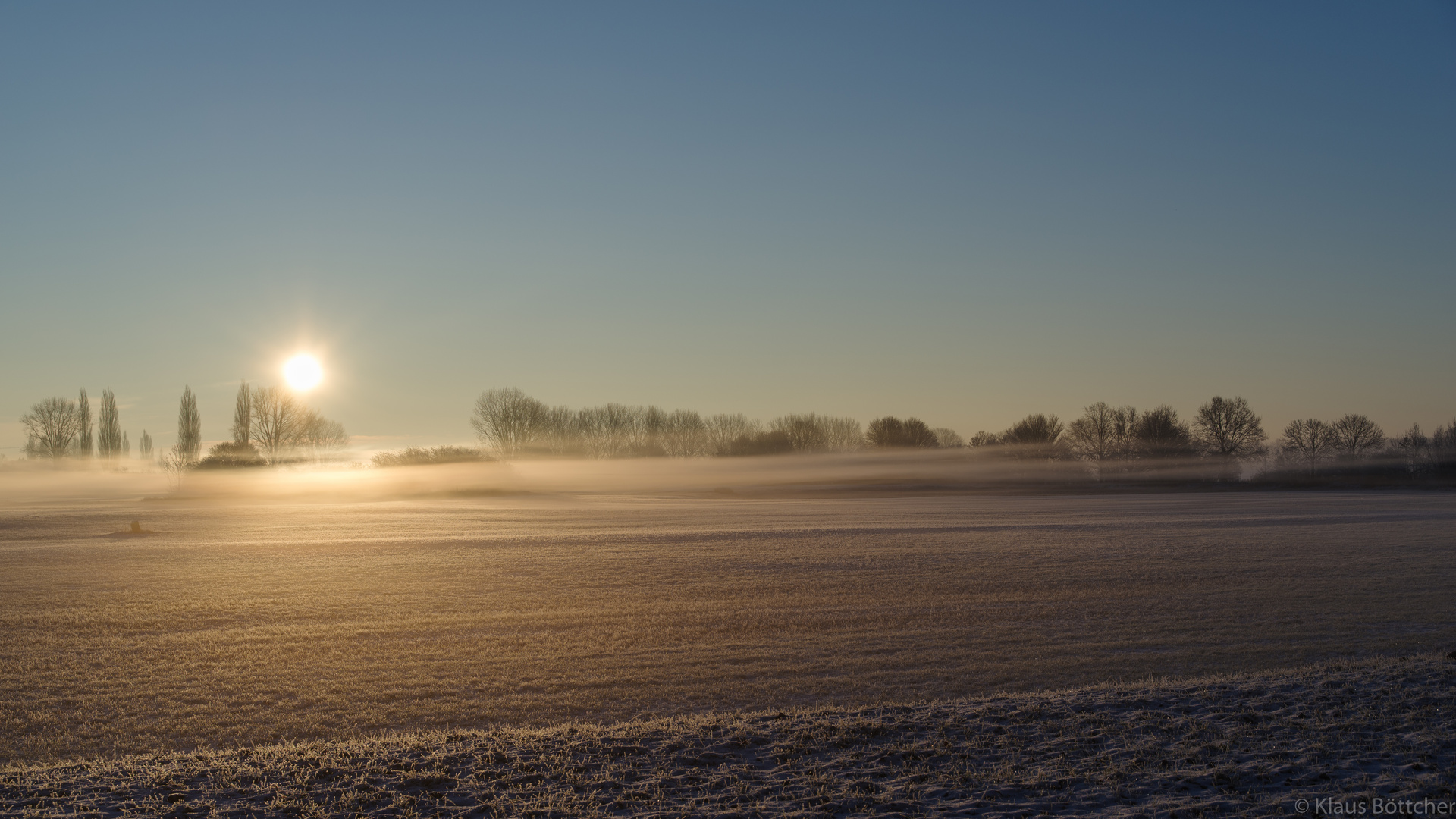 Weites frostiges Land