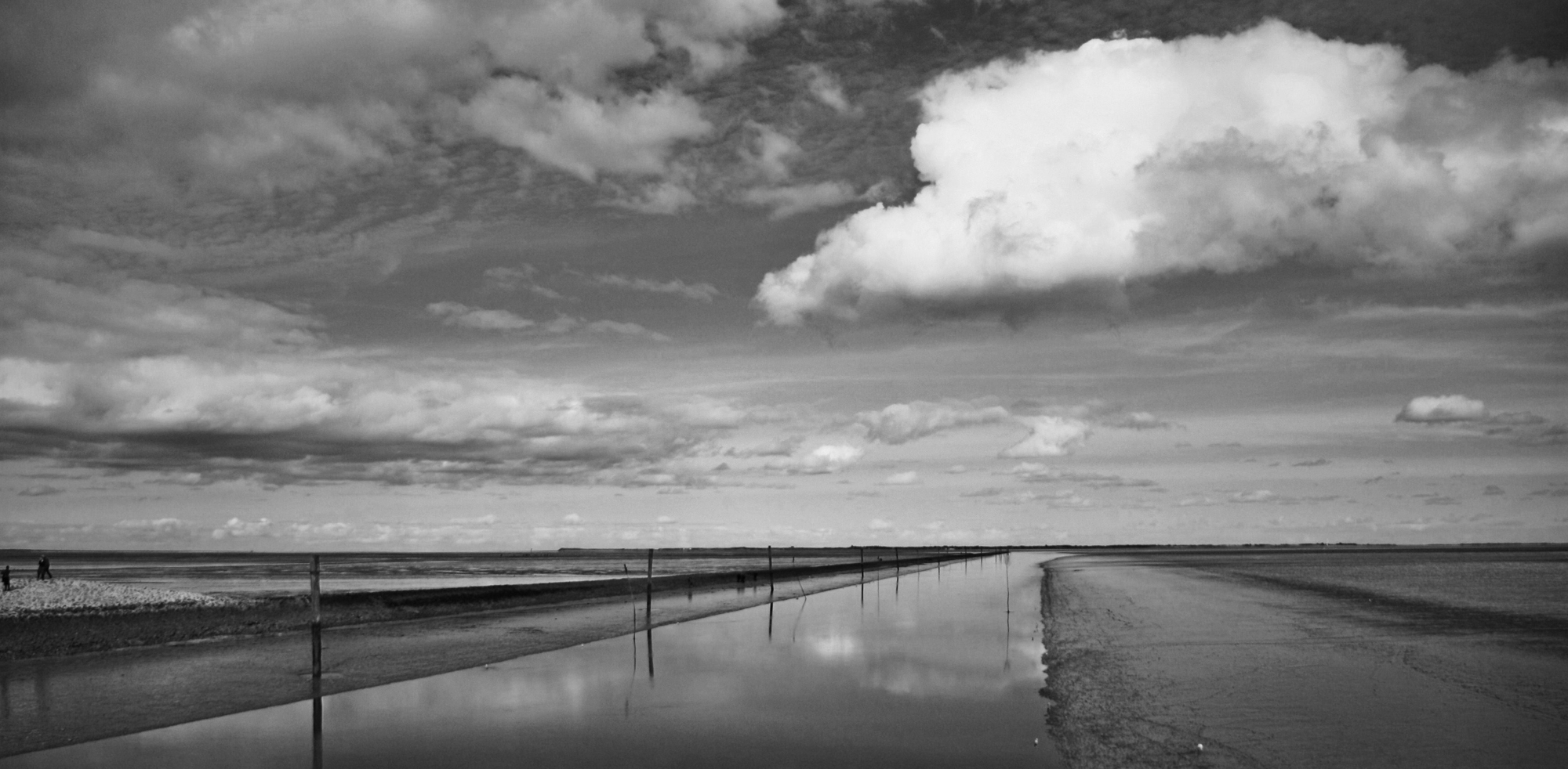 Weites Land an der Nordseeküste