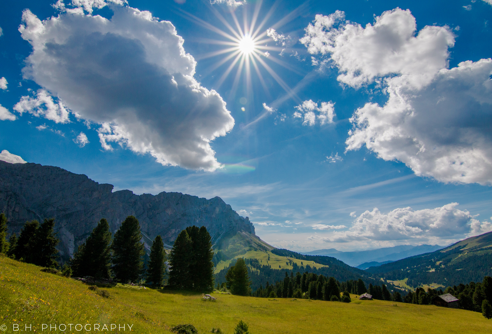 Weitsicht in den Dolomiten