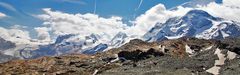 Weitwinkelblick zum MonteRosa