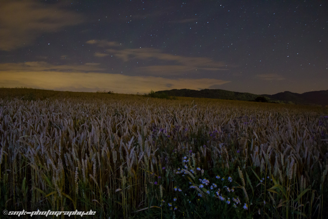 weizenfeld airglow bei nacht (fürth, Odenwald)