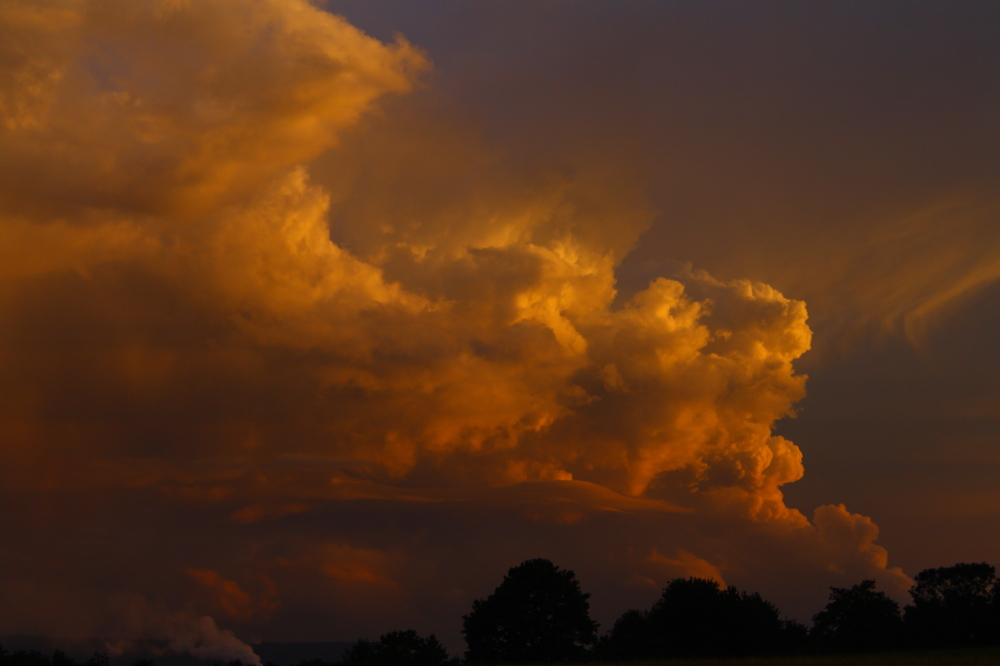 Welch Sonnenuntergang an der Burg Wolfstein Opf