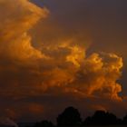 Welch Sonnenuntergang an der Burg Wolfstein Opf