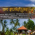 Welcome banner for temple inauguration