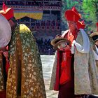 Welcome dance of the Lamas in Paro Dzong