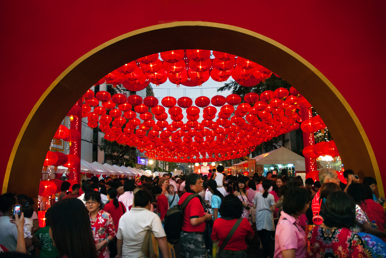 Welcome gate to Chinatown in Bangkok