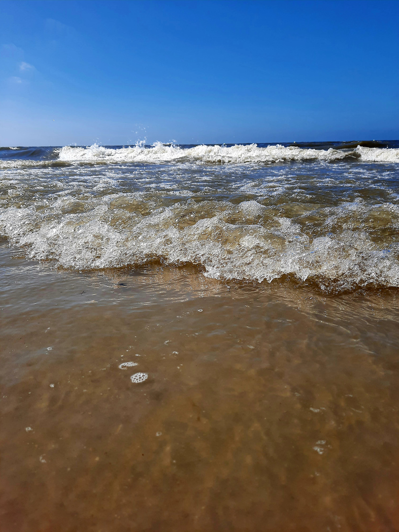 Wellen am Strand 