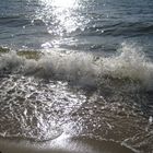 Wellen am Strand bei Westerland auf Sylt