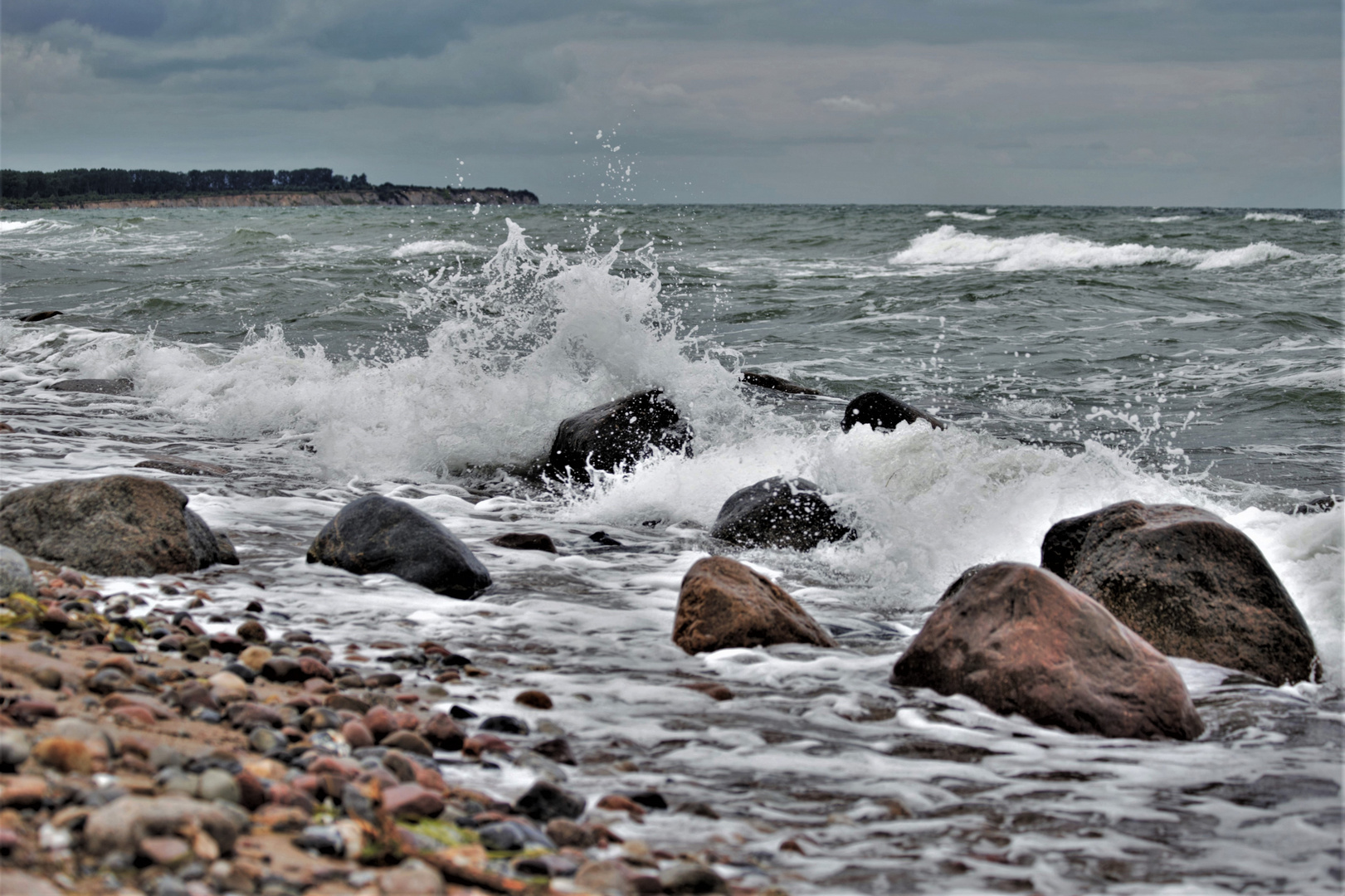 Wellen am Strand