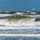 Wellen am Strand von Texel
