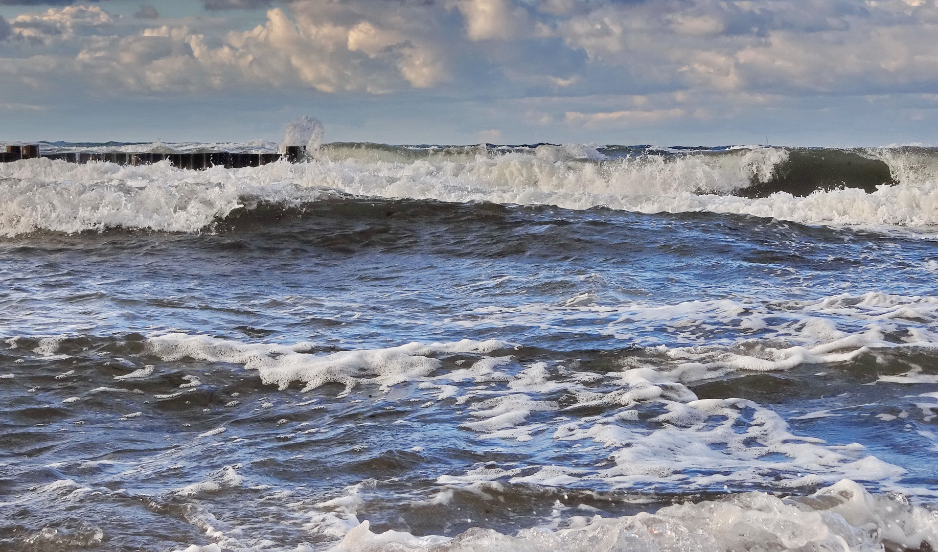 Wellen an der Ostsee