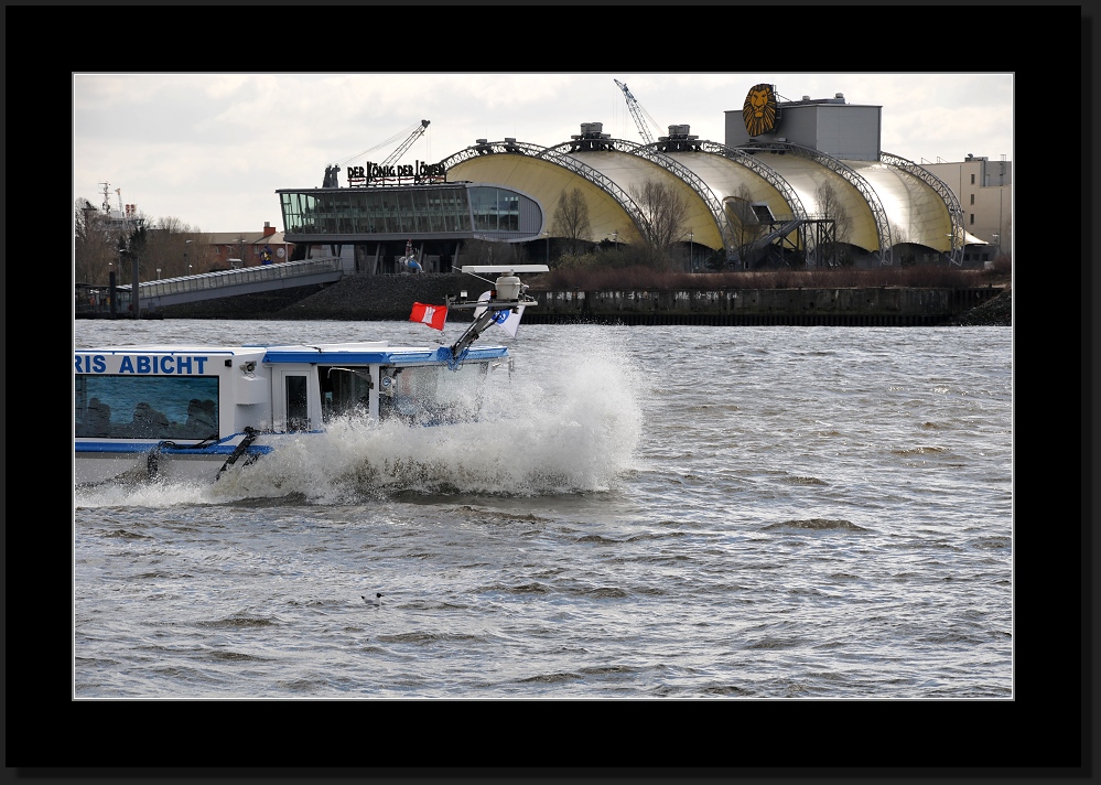 Wellen auf der Elbe....