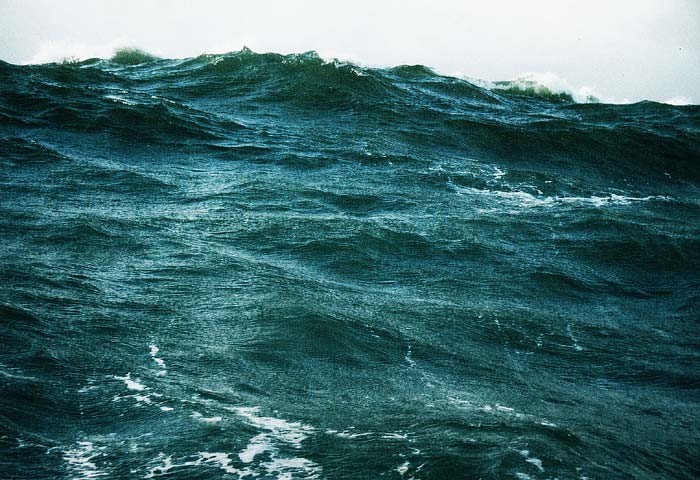 Wellen auf der Nordsee vor Vlieland